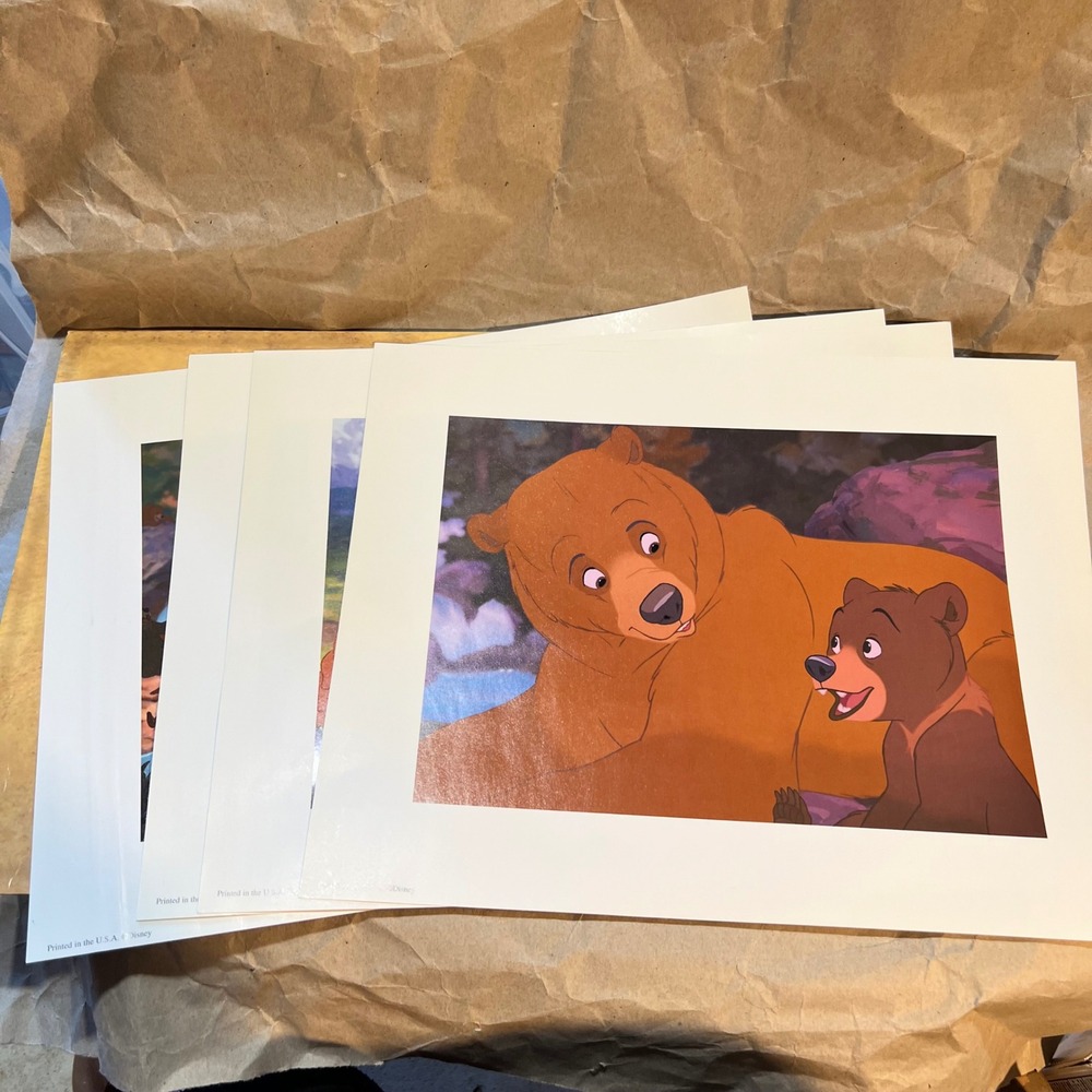 Disney Brother Bear 11x14 Lithograph Set 4 Prints Disney Store Exclusive Portfol